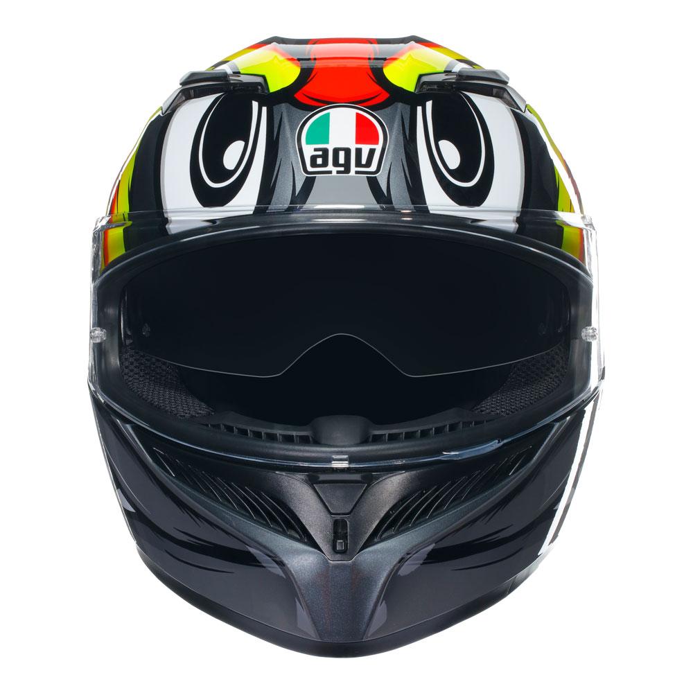 AGV K3 BIRDY 2.0 GREY/YELLOW/RED HELMET