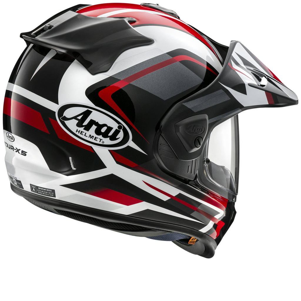 ARAI TOURX5 DISCOVERY RED MOTORCYCLE HELMET