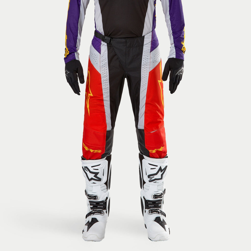 ALPINESTARS 2024 TECHSTAR OCURI PANTS - HOT ORANGE PURPLE BLACK