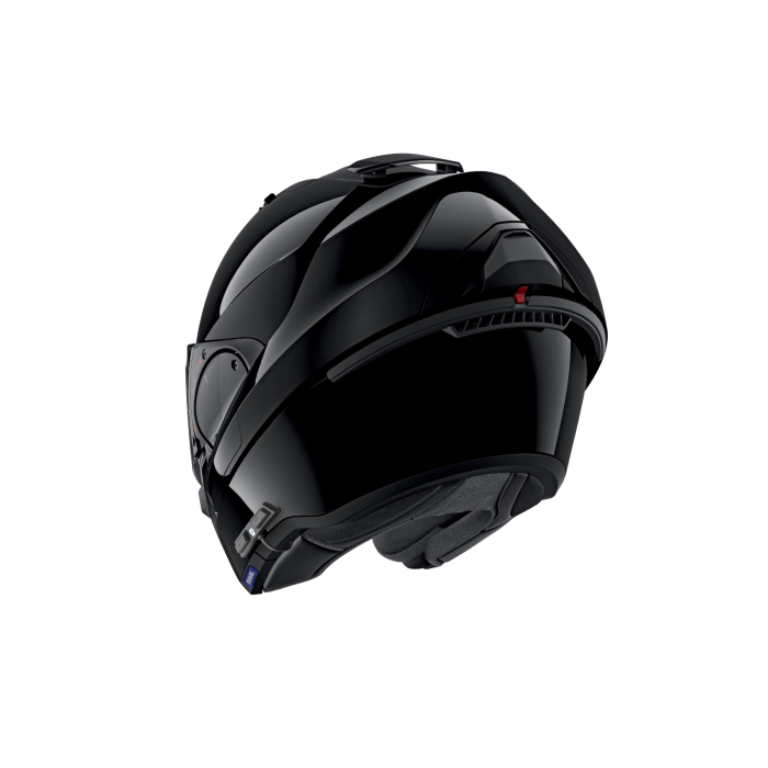SHARK EVOES BLANK BLACK MODULAR HELMET