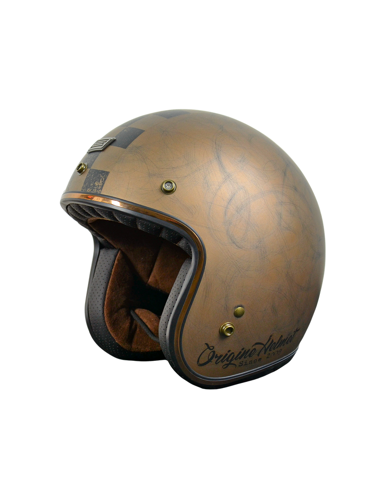 ORIGINE PRIMO SCACCO MOTORCYCLE HELMET MATTE BROWN