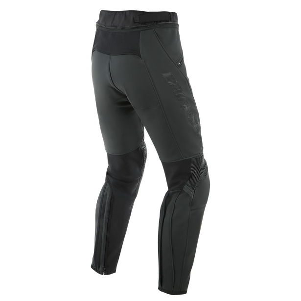 DAINESE PONY 3 MATT BLACK PERFORATED LEATHER PANTS