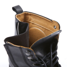 HELSTONS CITY LEATHER MOTORCYCLE BOOTS - ANILINE BLACK