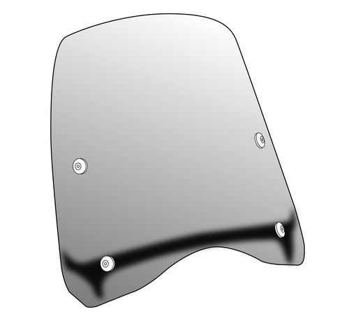PUIG T.G WINDSCREEN TO SUIT KYMCO YUP AND PEOPLE SCOOTERS (CLEAR)