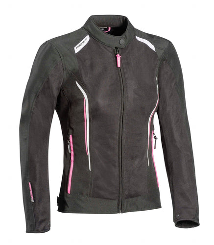 IXON COOL AIR WOMENS JACKET - BLACK/WHITE/PINK (Size: SMALL)