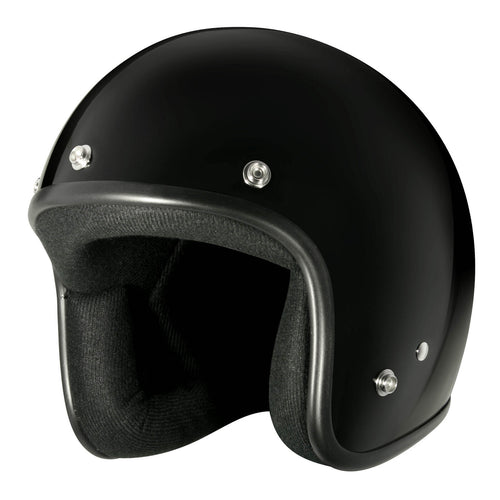 M2R 225 GLOSS BLACK HELMET