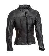 IXON CRANK LADIES LEATHER JACKET - BLACK (Size: Large) Last One