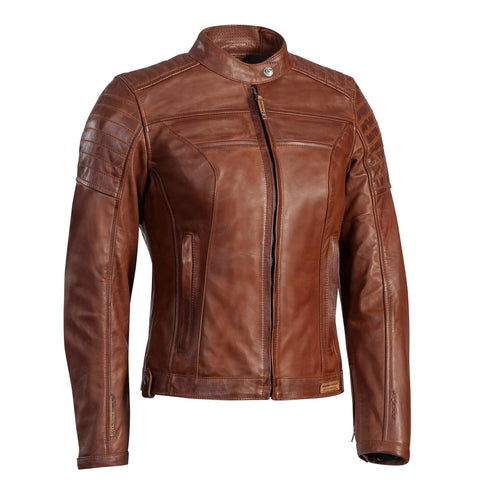 IXON SPARK LADIES LEATHER JACKET - CAMEL (Size: Medium) Last One