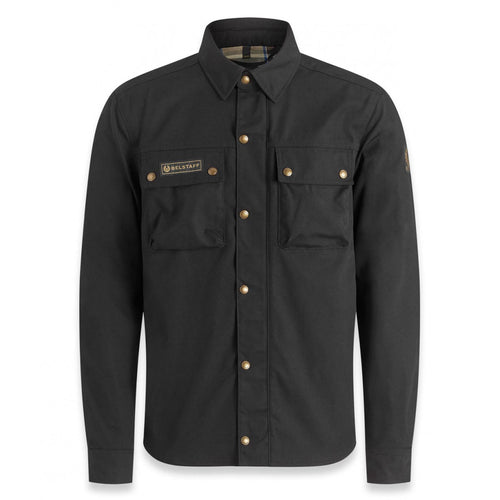 BELSTAFF MANSION MOTORCYCLE RIDING SHIRT - BLACK