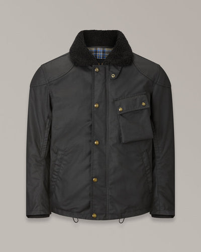 BELSTAFF CONVOY MOTORCYCLE JACKET - BLACK