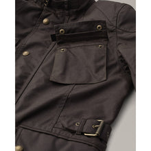 BELSTAFF CROSBY WAXED COTTON MOTORCYCLE JACKET - MAHOGANY