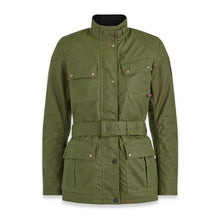 BELSTAFF WOMENS TRIALMASTER WAXED COTTON JACKET - FOREST GREEN