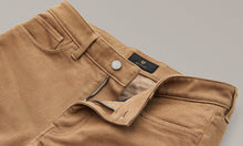 BELSTAFF POPLAR MOTORCYCLE ARMALITH STRETCH DENIM JEANS - KHAKI