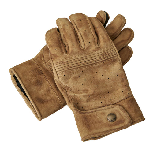 BELSTAFF MONTGOMERY LEATHER MOTORCYCLE GLOVES - SAND