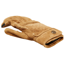 BELSTAFF MONTGOMERY LEATHER MOTORCYCLE GLOVES - SAND