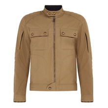 BELSTAFF ROBERTS COTTON CANVAS MOTORCYCLE JACKET - OLIVE