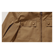 BELSTAFF ROBERTS COTTON CANVAS MOTORCYCLE JACKET - OLIVE