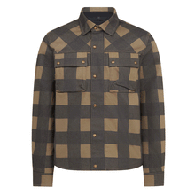 BELSTAFF MANSION MOTORCYCLE RIDING SHIRT - CHEQUERED OLIVE/BLACK