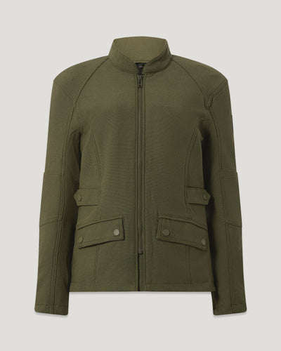 BELSTAFF TRENT WOMENS MOTORCYCLE JACKET - OLIVE
