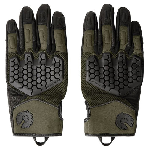 BELSTAFF TWYFORD MOTORCYCLE GLOVE - OLIVE