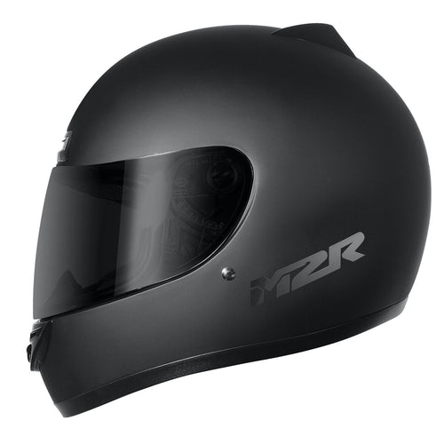 M2R M1 SOLID MATTE BLACK HELMET