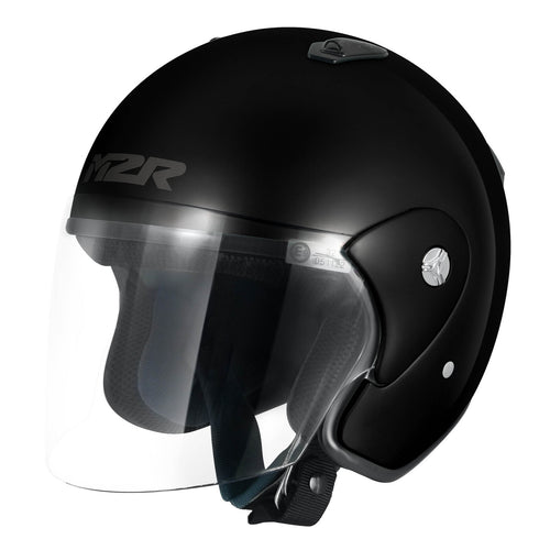 M2R 290 GLOSS BLACK HELMET