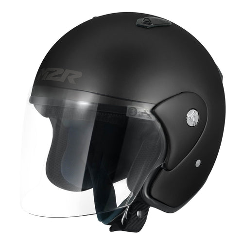 M2R 290 SEMI-FLAT BLACK HELMET