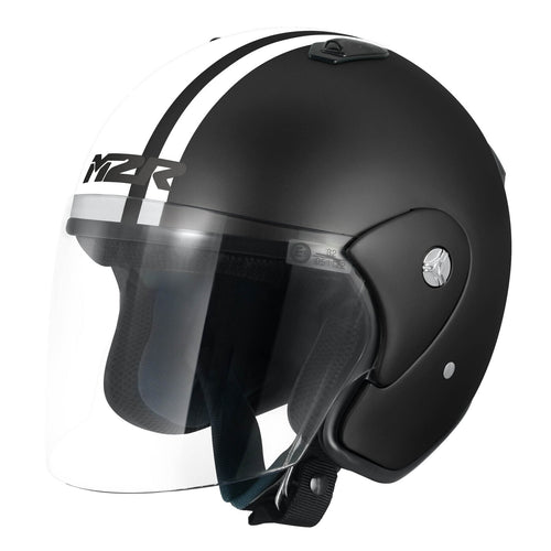 M2R 290 URBAN MATTE BLACK/WHITE HELMET