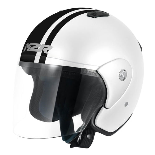 M2R 290 URBAN GLOSS WHITE/BLACK HELMET