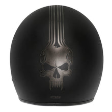 DRIRIDER BASE BONES MATT BLACK HELMET W/NO STUDS