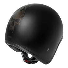 DRIRIDER BASE BONES MATT BLACK HELMET W/NO STUDS