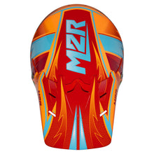 M2R XYOUTH THUNDER PC-8 GLOSS RED/ORANGE/BLUE YOUTH HELMET