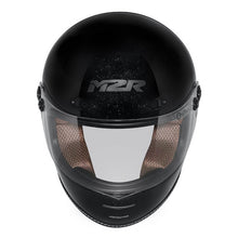 M2R BOLSTER METALLIC BLACK HELMET