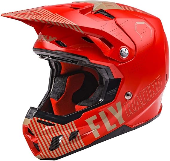 fly motorcycle helmets australia FLY RACING FORMULA CC RED KHAKI MOTOCROSS HELMET (Size: XL)