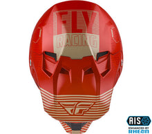 FLY RACING FORMULA CC RED KHAKI MOTOCROSS HELMET (Size: XL)
