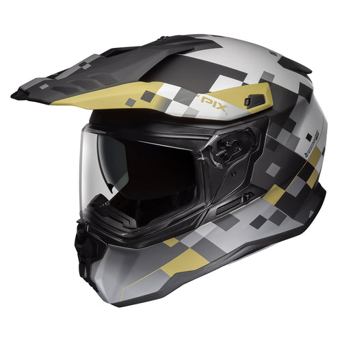 M2R HYBRID PIX PC-9F MATTE BRONZE/SILVER/BLACK HELMET