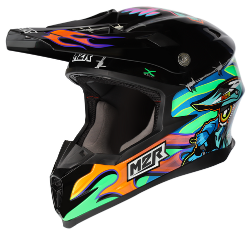 M2R X4.5 TDUB INSIGHT PC-10 GLOSS BLACK/MULTI HELMET