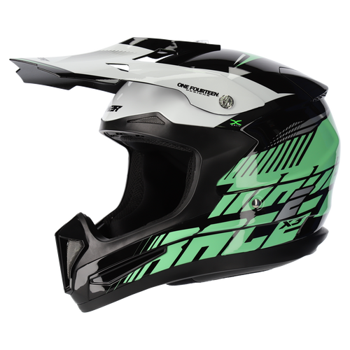 M2R X3 ORIGIN PC-4 GLOSS MINT HELMET