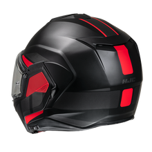 HJC I100 BEIS MC-1 SF FLIP UP MODULAR MOTORCYCLE HELMET - MATT BLACK/RED - ECE 22.06