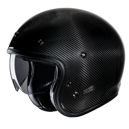 HJC V31 SOLID CARBON BLACK MOTORCYCLE HELMET