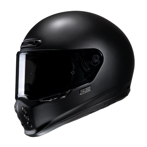 HJC V10 SOLID SEMI FLAT BLACK MOTORCYCLE HELMET