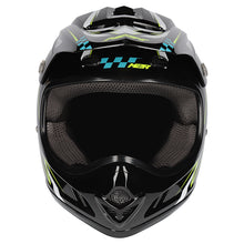 M2R MX2 JR LIGHTNING PC-3 HI-VIS/WHITE/BLUE YOUTH HELMET