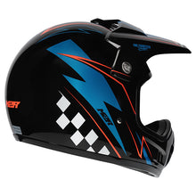 M2R MX2 JR LIGHTNING PC-8 ORANGE/BLUE/BLACK YOUTH HELMET