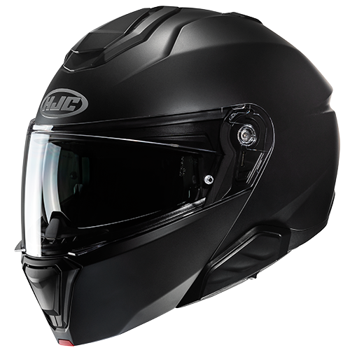 HJC I91 SEMI FLAT BLACK MOTORCYCLE HELMET