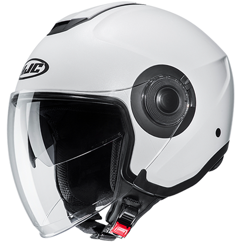 HJC I40 SEMI FLAT PEARL WHITE MOTORCYCLE HELMET