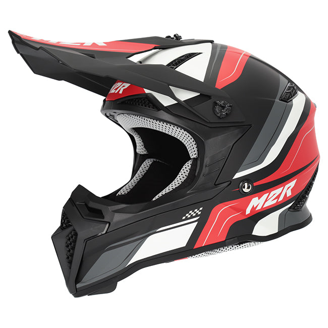 M2R X2.1 PULSE PC-1F RED/BLACK YOUTH HELMET