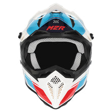 M2R X2.1 PULSE PC-2 BLUE/WHITE/RED YOUTH HELMET