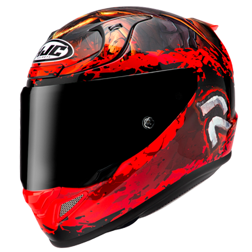 HJC RPHA 12 DIABLO BLIZZARD MC-1 MOTORCYCLE HELMET