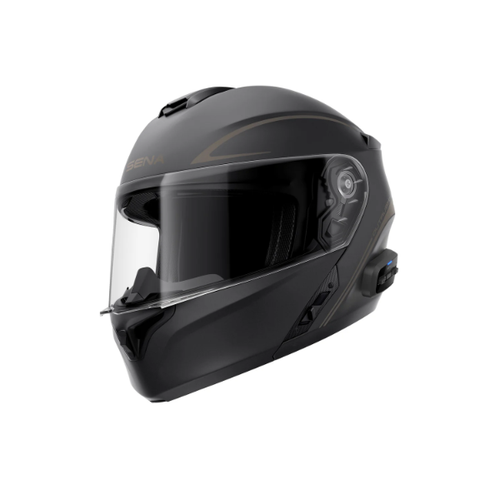 SENA OUTRUSH R SMART BLUETOOTH MODULAR HELMET - MATT BLACK