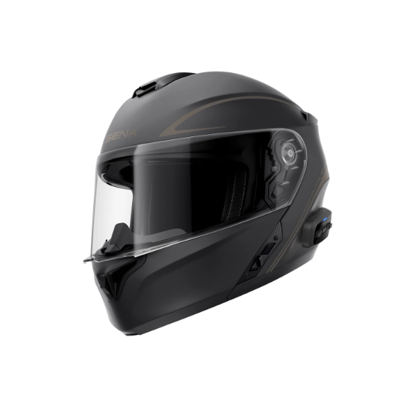 SENA OUTRUSH R SMART BLUETOOTH MODULAR HELMET - MATT BLACK